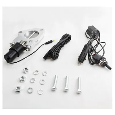 2'' Stainless Electric Exhaust Cutout Valve Cut Out Kit With Manual Control • $86.12