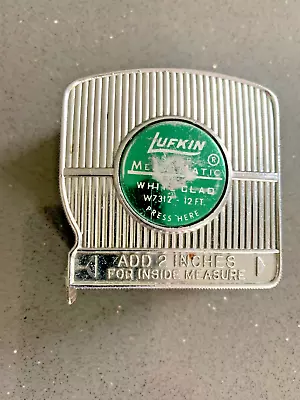 Vintage Lufkin W7312 12 Ft Mezur Matic Tape Measure  3/4  X 12' Made In Canada • £20