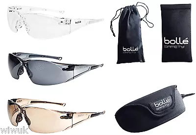 Bolle Rush Anti-scratch Anti-fog Safety Glasses Specs Spectacles With FREE Cord • £8.99