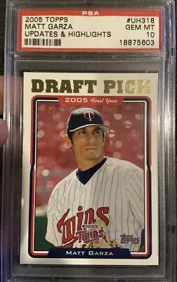 2005 Topps #UH318 Matt Garza Updates/highlights Psa 10 Rookie Card • $299.99