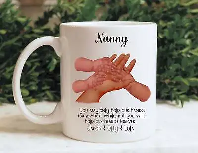 Nanny Mothers Day Mug Set Grandkids Gift For Mother's Day Personalised Family • $26.99