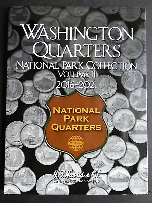 HE Harris National Park Quarters Coin Folder 2016-2021 Number 2 Album Book 2881 • $9.55