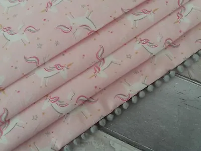 £95 • Buy Made To Measure Roman Blind In Pink Magical Unicorn Fabric