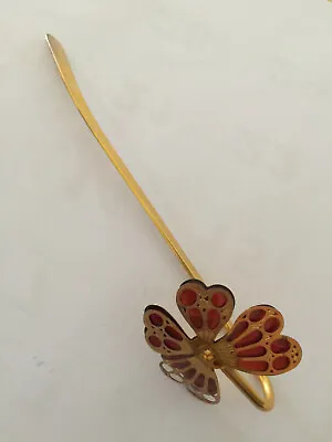 Fine Golden Metal Butterfly Hair Stick Hair Pins 5.5 L • $8.98