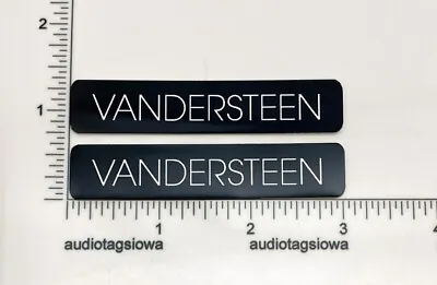 Vandersteen Speaker Badge Logo Pair - Aluminum Reproduction Model 1 2 3 2c VCC • $9.95