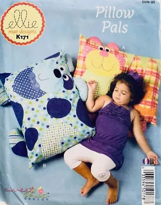 Kwik Sew Sewing Pattern K171 | Animal Applique Pillows | Uncut • $13.40