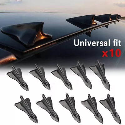 Universal 10X Shark Fin Diffuser Vortex Generator Car Wing Roof Spoiler Bumper • $8.99