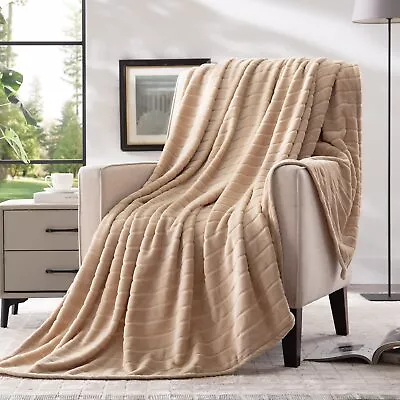 Plush Throw Blanket Super Soft Fuzzy Warm Blanket | 330 GSM Lightweight Fluff... • $20.66