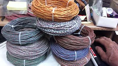 84 Ft Coil Western Electric 20ga PairCLOTH Silk ENAMELtinned Pair 1940s • $165