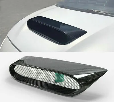 Raised Carbon Fiber Hood Vent Scoop For 10-13 Mazda MazdaSpeed 3 MPS Hatchback • $199.09