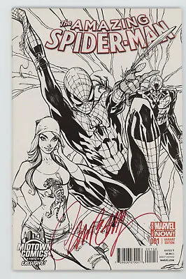 Amazing Spider-Man 1 Marvel 2014 J Scott Campbell Sketch Midtown Variant Signed • $80