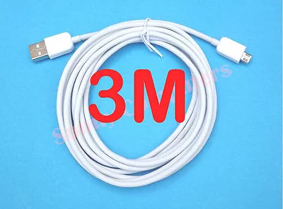 3M Long Micro USB Data Sync Charger Cable For Samsung Galaxy N7000 I9250 S4 S3 • $9.46