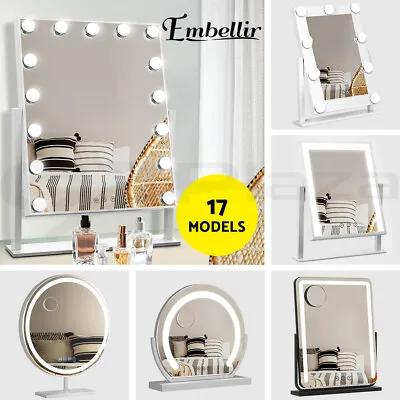 Embellir Makeup Mirror With Light LED Hollywood Standing Tabletop Vanity Mirrors • $75.95