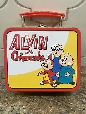 Vintage 1997 Alvin And The Chipmunks Mini Lunch Box Tin • $13.99