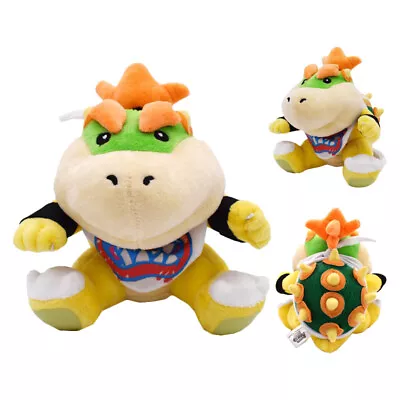 Baby Bowser Jr 7  Plush Super Mario Bros. Little Buddy Toy Doll Stuffed Koopa • $22.48