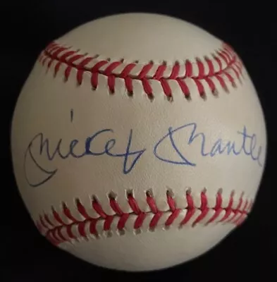 Upper Deck MICKEY MANTLE Signed Bobby Brown Rawlings OAL Baseball + Box UDA NICE • $1995