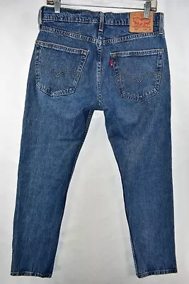 Levi's 502 Regular Taper Stretch Jeans Mens Size 30x30 Blue Meas. 31x29 • $17.99
