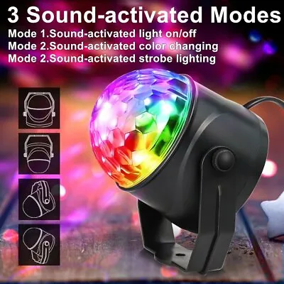 £11.99 • Buy LED Galaxy Starry Night Light Projector Disco Party DJ Magic Ball Stage Lighting