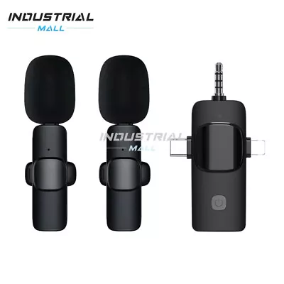 Mini Lavalier Microphone Wireless Mic For Camera Video Recording Plug And Play • $34.09