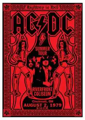$15.96 • Buy AC/DC  HIGHWAY TO HEAVEN TOUR - 1979 CINCINNATI CONCERT  POSTER - Reproduction