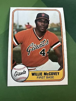 1981 Fleer #434 Willie McCovey San Francisco Giants HOF Baseball Card • $1.19