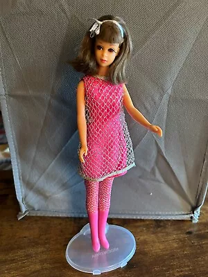 Vintage 1967-69 Mod Francie The Silver Cage Hot Pink Dress #1208 • $50