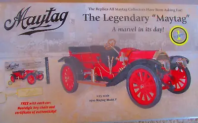 🔥maytag 1910 Model F Car 1/25 With Gold Key Chain & Coa W/box 🔥 • $40