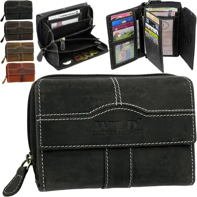 £54.58 • Buy Women Genuine Leather Wallet Briefcase Wallet Case Wallet WILD