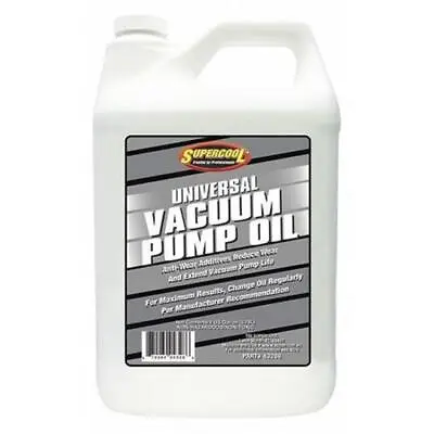 $73 • Buy SUPERCOOL Vacuum Pump Oil. Yellow. 1 Gal. 43286. Case Of 2