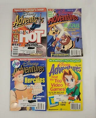 Disney Adventures Magazine Lot Of 4 From 90s - Hercules Zelda Lion King X Files • $24.95