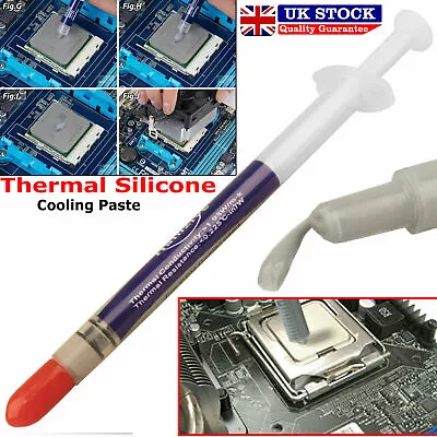 £1.99 • Buy Heat Sink Thermal Compound Silicon Cooling Paste Grease PC CPU Processor Syringe