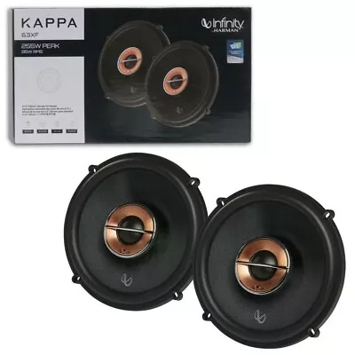 Infinity KAPPA 63XF 6.5  6.5 Inch 2-Way Car Audio Coaxial Speakers 85W RMS • $119.99