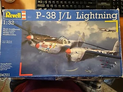 Revell 1/32 Scale P-38 J/L Lightning Model Airplane Kit New In Box • $39.95