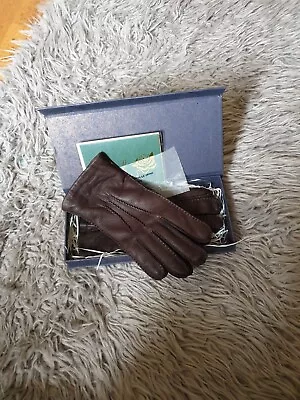 Women S Cashmere Lined Deerskin Leather Gloves Handsewn Classical Three... • £12