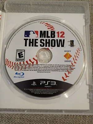 MLB 12: The Show (Sony PlayStation 3 2012) Ps3 DISC ONLY • $3.79