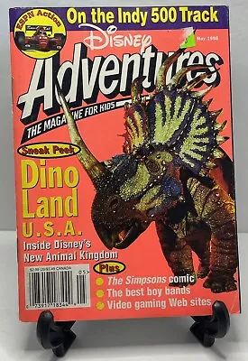 Disney Adventures May 1998 (Paperback Magazine Dino Land USA Simpsons) Cad • $10.89