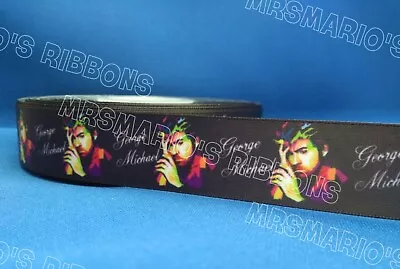 George Michael Music Design Satin Cake/craft/hair Ribbon @ MrsMario's • £1.79