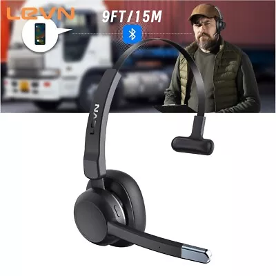 LEVN Trucker Bluetooth Headset Wireless Headset With Mic Noise Cancelling • $19.32