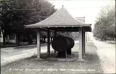 Newberry Michigan MI Giant Log Logging Real Photo Vintage Postcard • $8.29