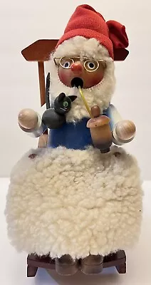 Vintage Steinbach Incense Smoker Grandpa Opa Santa Musical Figure Germany • $149.99