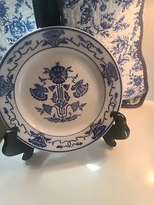 VINTAGE Villeroy & Boch Germany - Decorative Plate DRESDEN Blue/ White - FloRAL • $24.99