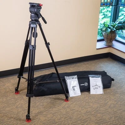 $799 • Buy Sachtler FSB 4 Fluid Head Tripod W/ 75mm Bowl, Spreader, Case - Barely Used