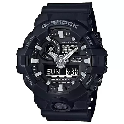 Casio Men's Watch G-Shock Quartz Black Analog-Digital Dial Resin Strap GA700-1B • $40