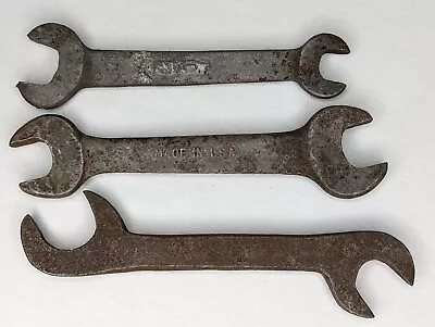 Lot Of 3 - Vintage Unique Made In USA Open Ended Combination Wrenches • $9.99