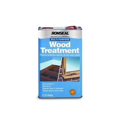 £27.50 • Buy RONSEAL Multi Purpose WOOD TREATMENT 5L 33338 Protects From Insects And Woodworm