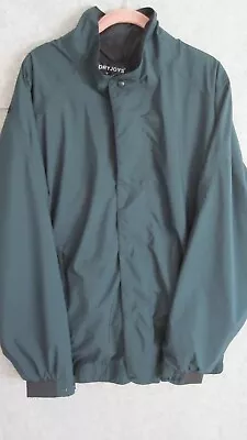 DryJoys By FOOTJOY Men's XL Green Rain Jacket Golf Zip Up Coat FJ Activewear • $25