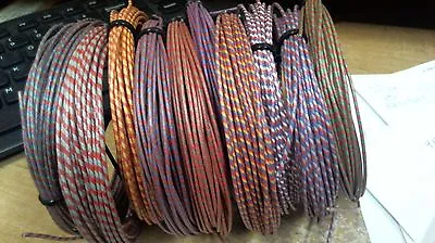  25' Coil Western Electric 22ga Singles LESS SEEN COLORS 22g Cloth Covered • $12.45