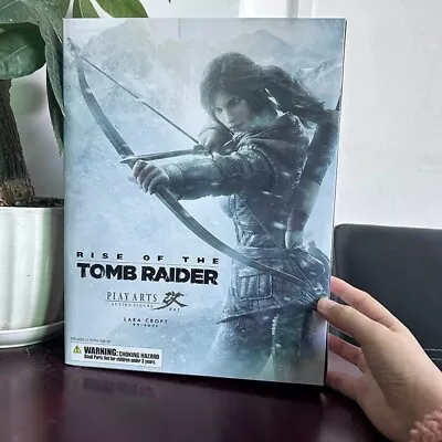 Lara Croft Rise Of The Tomb Raider Play Arts Kai Figure New With Box • £85