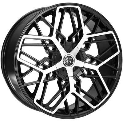 VCT Phoenix 22x8.5 5x108/5x4.5  +38mm Black/Machined Wheel Rim 22  Inch • $271.99