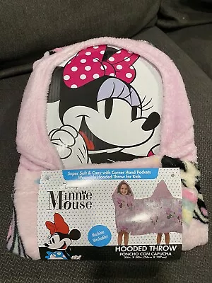 Disney Minnie Mouse Kids Hooded Throw 30inX50in • $20